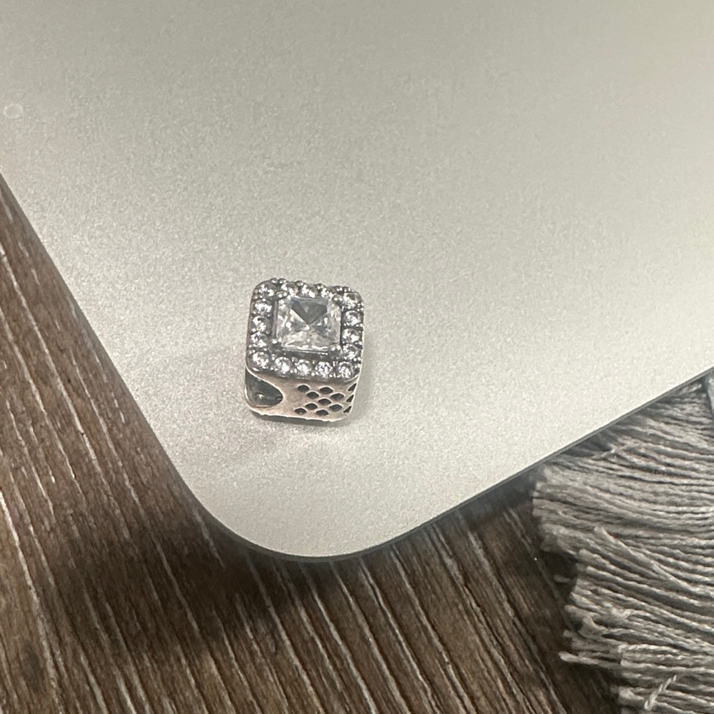 Pandora Silver Square Charm